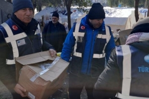 DATÜB Yardım Ekibi Hatay'daki Kurulan Kampta Hizmet Vermeye Devam Ediyor