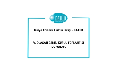 DATÜB V. OLAĞAN GENEL KURUL TOPLATISI DUYURUSU