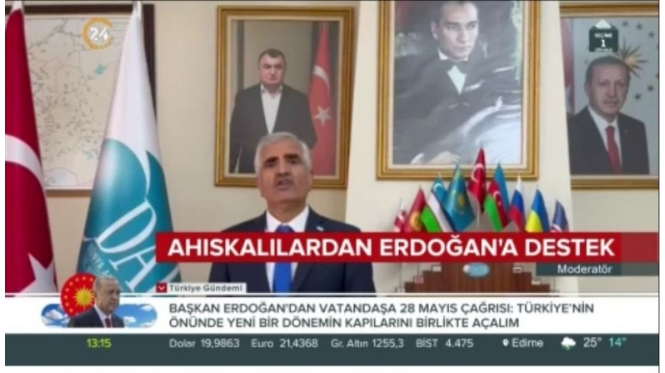 Ahıskalılardan Erdoğan'a Destek