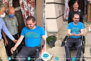 Genel Başkan Kassanov, genç İslam’ın Elktirikli Tekerlekli Sandalye İisteğini Geri Çevirmedi