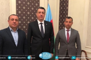 DATÜB Başkan Yrd. İsmail Ahmedov, Azerbaycan'ın Gürcistan Büyükelçisi Faik Guliyev’i Ziyaret Etti
