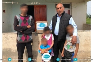 ​DATÜB’ün Gıda Yardım Kolisi Azerbaycan’da İhtiyaç Sahibi Ailelere Ulaştı