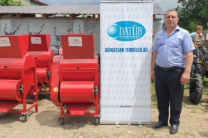 ​DATÜB Gürcistan Temsilciliği TİKA ile birlikte 2 aşama el traktörlerini ve fındık temizleme makinesi dağıtımı gerçekleştirdi