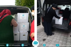 DATÜB'ün Gıda Yardım Kolisi Samsun'da İhtiyaç Sahibi Ailelere Ulaştı