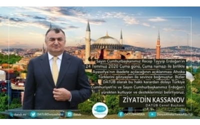 DATÜB’den Ayasofya Cami’nin Açılışına Destek