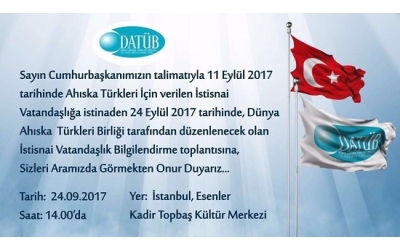 İstisnai Vatandaşlık Bilgilendirme Toplantısı