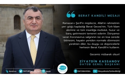 Kassanov'dan Berat Kandili Mesajı