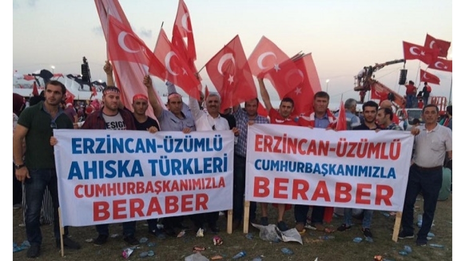 Ahıska Türkleri, Demokrasi ve Şehitler Mitingine Katıldı
