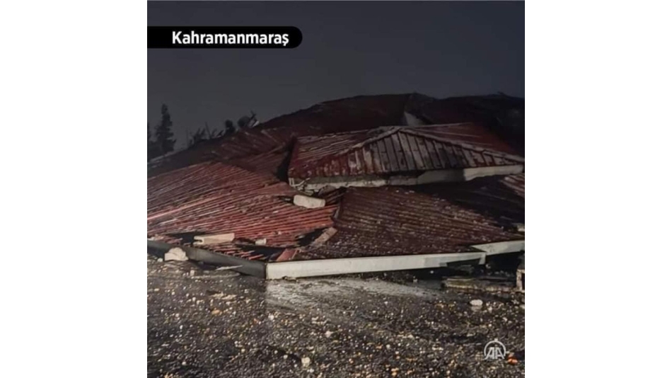 ​Kahramanmaraş'ta 7,4 Büyüklüğünde Deprem