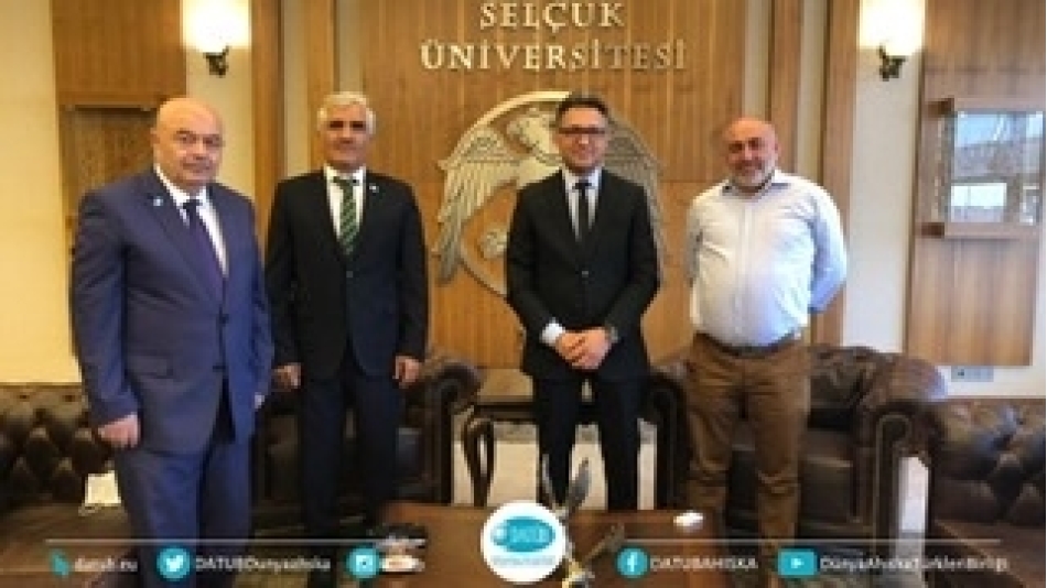 DATÜB Heyeti, Konya Selçuk Üniversitesi Rektörü ile Görüştü
