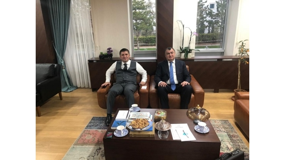 Genel Başkan Kassanov, Nüfus ve Vatandaşlık İşleri Genel Müdürü Hüseyin Engin Sarıibrahim ile Görüştü