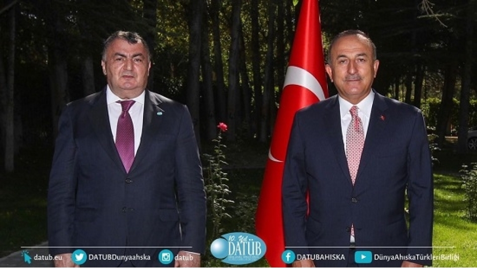 ​Bakan Çavuşoğlu, DATÜB Genel Başkanı Ziyatdin Kassanov'u Kabul Etti